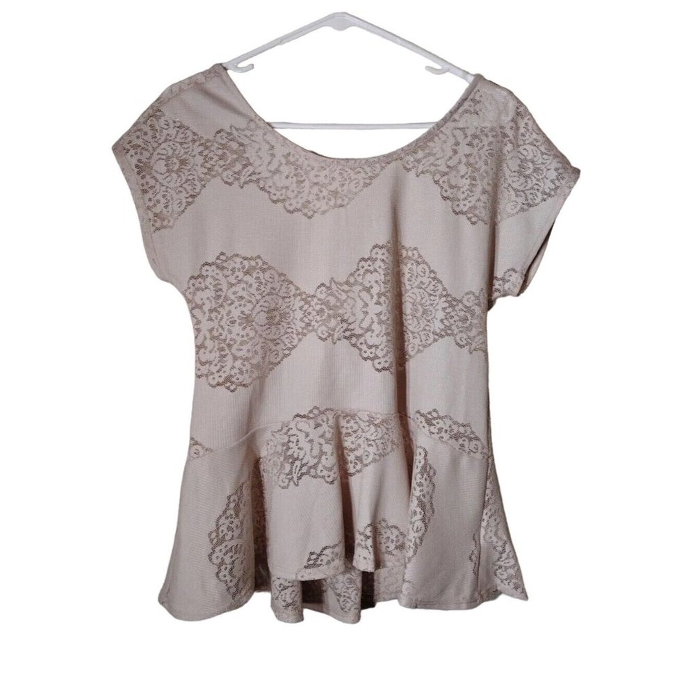 Painted Threads Top Womens Small Peplum